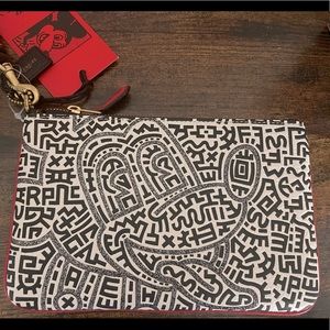 Coach Disney Mickey Mouse x Keith Haring Wristlet